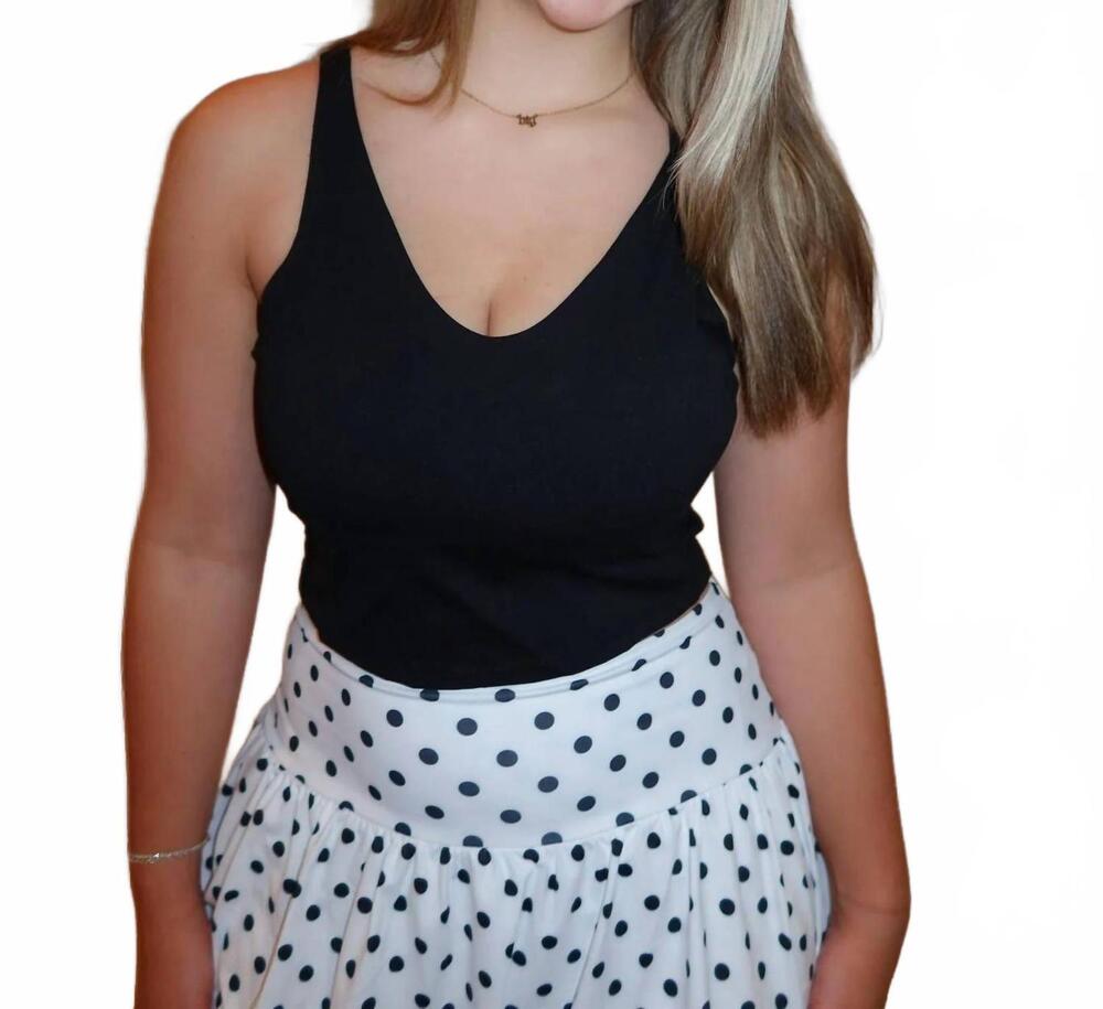 NEW KIMBERLY C onyx tank top in black